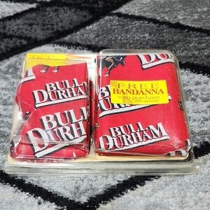 VINTAGE BULL DURHAM PROMOTIONAL BUCKING COWBOY LOGO RARE HTF BANDANAS